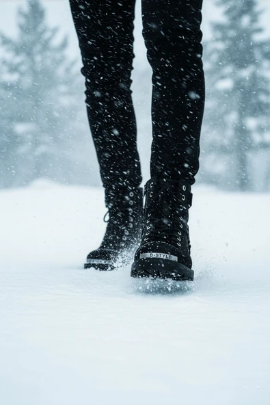 Big King Siyah Erkek Motorcu Bot - Resim 3