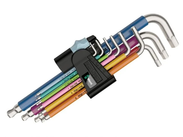 WERA 3950/9 SPKL Paslanmaz Top Başlı Uzun Alyan Anahtar Takımı (05022669001) ürün görseli