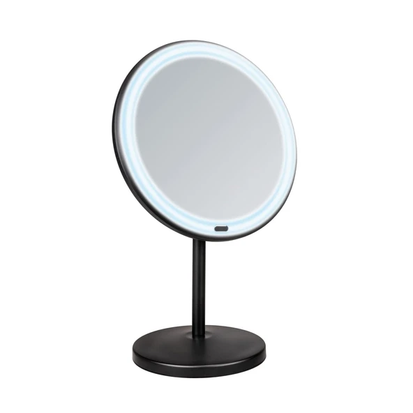 Wenko Ayaklı Masa Üstü Led Makyaj Aynası 5X Zoom Siyah - 6