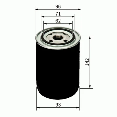 YAĞ FİLTRESİ FORD RANGER 98>06 2.5 TD - NISSAN PİCK UP-NAVARA 720-D21-D22 TOYOTA HIACE 2.2-2.4D W940/1 x XM3J6731FA-1614735-1560141010 ürün görseli