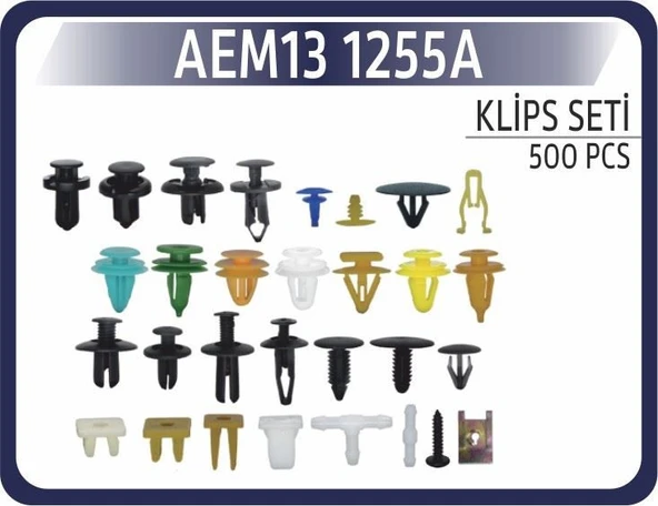 Aem Klips Set Karışı 500 Parça ürün görseli