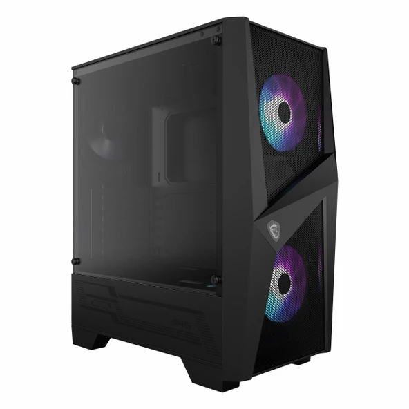 MSI MAG Forge 100R USB 3.2 RGB ATX Mid Tower Siyah Kasa - Resim 4