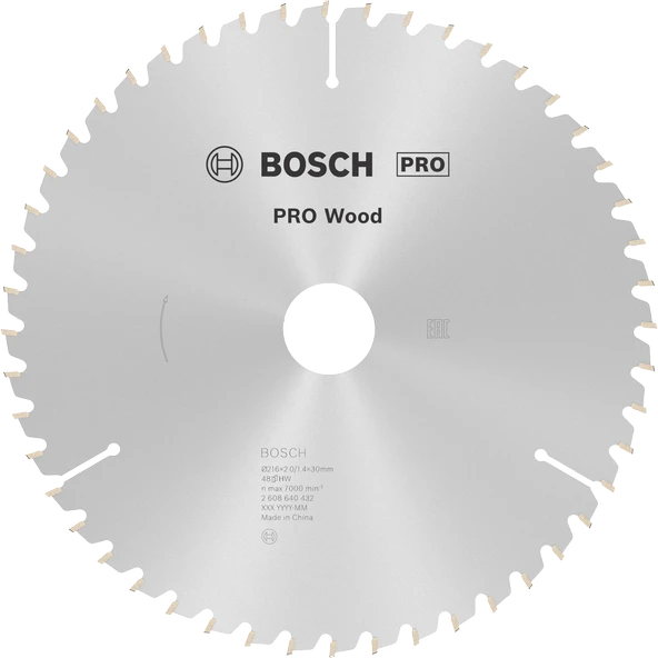 BOSCH Pro Wood 216 mm 48 Diş Ahşap Daire Testere Bıçağı - 1