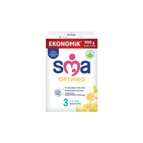 SMA Optipro 3 Devam Sütü 450 gr 2'li ürün görseli