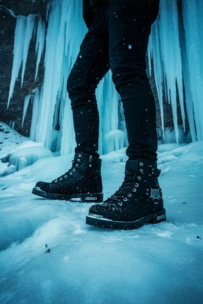 Big King Siyah Erkek Motorcu Bot - Resim 2