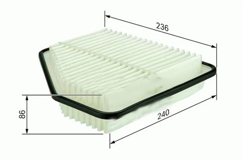 HAVA FİLTRESİ TOYOTA RAV4 YM. 2.2 D-4D 08 > 1780126010-1780131170 ürün görseli