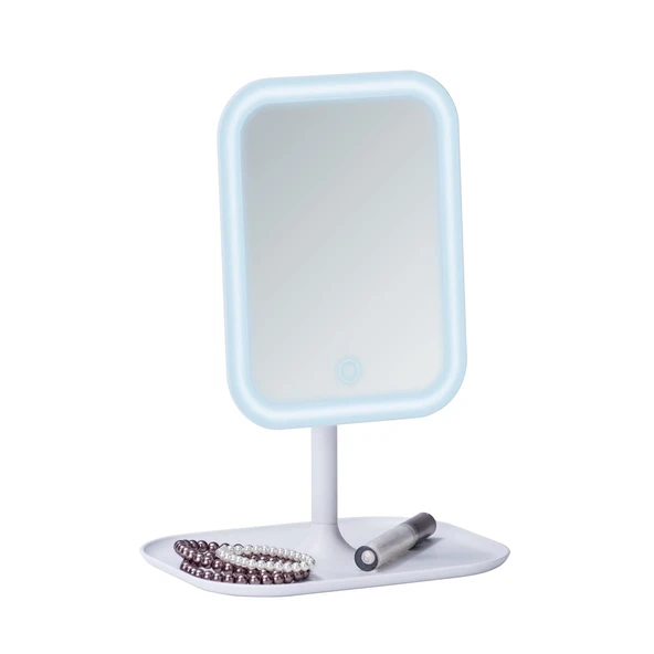 Wenko Ayaklı Masa Üstü Led Makyaj Aynası Beyaz - 3