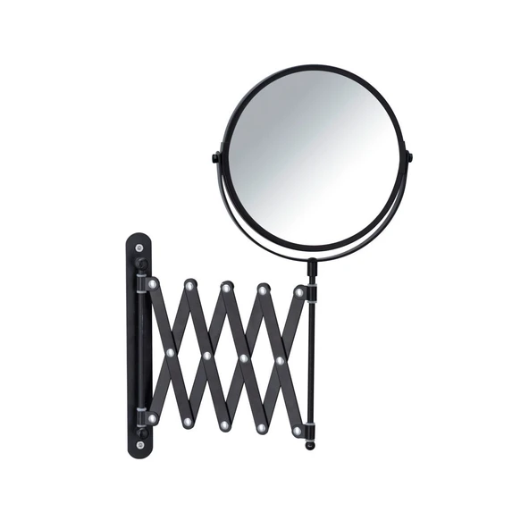 Wenko Mafsallı Ayarlanabilir Makyaj Aynası 3X Zoom Siyah - 3