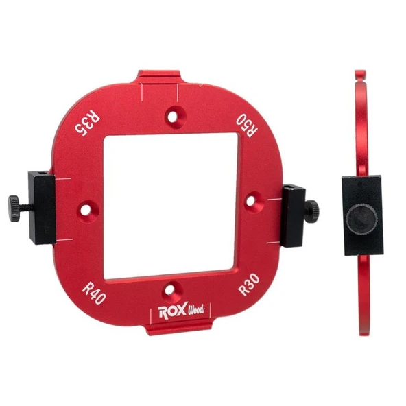 Rox Wood 0282 Alüminyum 4 Açılı Köşe Yönlendirici Freze Şablonu - Resim 3