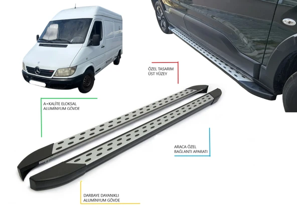 SPRİNTER ORTA ŞASE NOKTALI YAN BASAMAK 1995-2006 ürün görseli 1