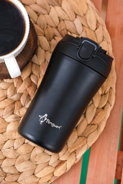 Termos Mug 400 ML - Paslanmaz Çelik, Pipetli ve Doğrudan İçme Kapaklı ürün görseli