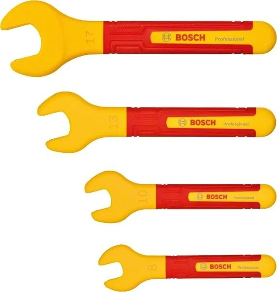 BOSCH Profesyonel İzoleli 1000 Volt Çatal Ağız Anahtar Seti 4 Parça(1600A02NE8) - Resim 2