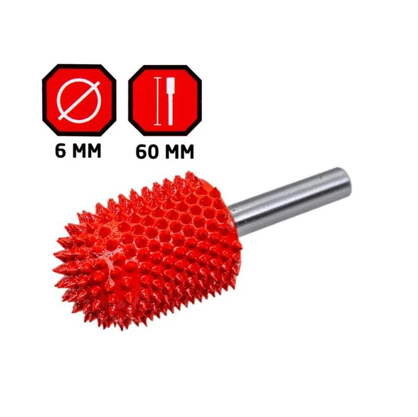 Rox Wood 0286 Karbür Oval Başlı Ahşap Şekillendirme Törpü ürün görseli