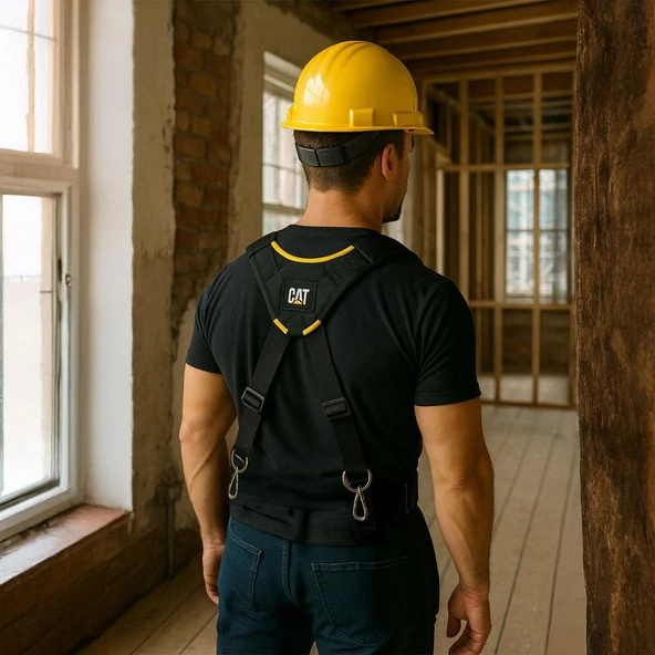 CAT DA980573 4 Kollu Askı Kancalı Ağır Hizmet Bel Alet Çantası için Omuz Askılığı - Resim 4