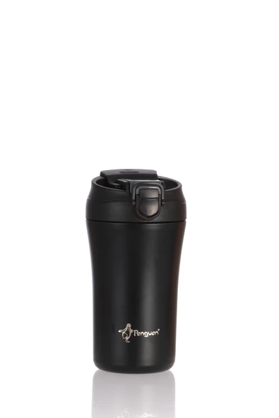 Termos Mug 400 ML - Paslanmaz Çelik, Pipetli ve Doğrudan İçme Kapaklı - Resim 5