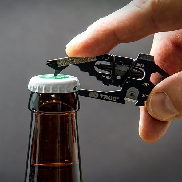 TRUE UTILITY Fishface 18 Fonksiyonlu Çok Amaçlı Anahtarlık (TU 206K) - Resim 5