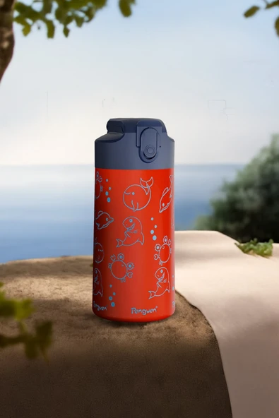 500ML Çocuk Su Matarası | Paslanmaz Çelik | Pipetli | BPA Free | Sızdırmaz Kapaklı - Resim 2