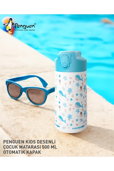 500ML Çocuk Su Matarası | Paslanmaz Çelik | Pipetli | BPA Free | Sızdırmaz Kapaklı - Resim 4