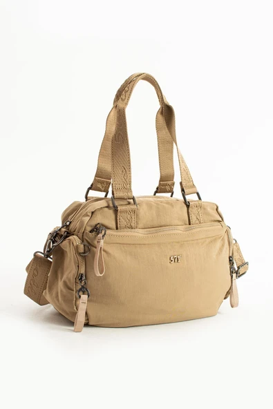 Yumuşak Dokulu Ultra Hafif, Esnek ve Su Geçirmez Polyamid Kumaş Omuz ve Kol Çantası Haki Model: (571-13-14G) - Resim 4