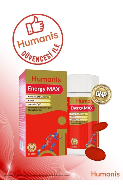 Humanis Energy Max Vitamin & Mineral 30 Tablet Enerji - Resim 5