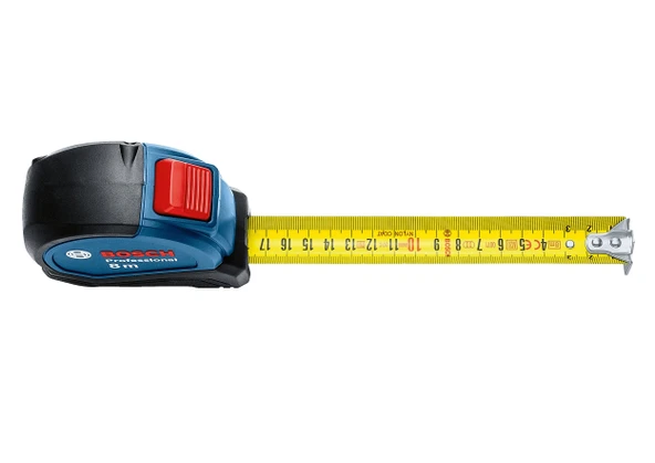 BOSCH Profesyonel 8 Metre Otomatik Kilitli Şerit Metre (1600A01V3S) - Resim 3