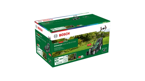 BOSCH Universal Rotak 18V-37-550 Çift Akülü Çim Biçme Makinası - 5