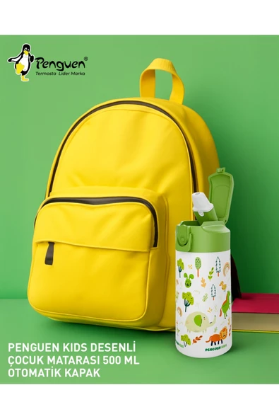 500ML Çocuk Su Matarası | Paslanmaz Çelik | Pipetli | BPA Free | Sızdırmaz Kapaklı - Resim 4