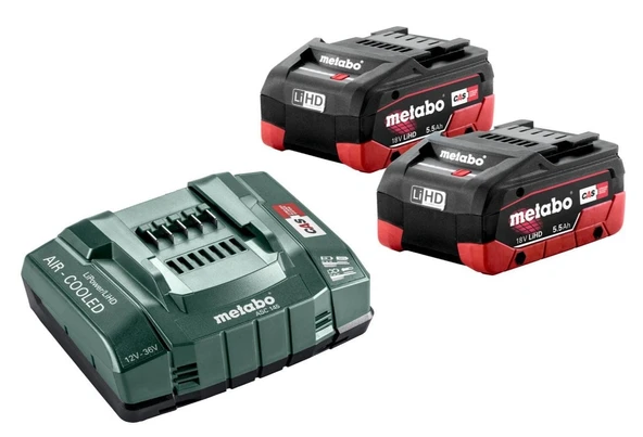 METABO 18 Volt 5.5 Ah Li-Ion Akü Paketi Çift Akülü (685122000) ürün görseli