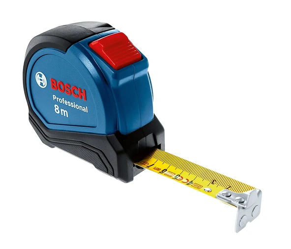 BOSCH Profesyonel 8 Metre Otomatik Kilitli Şerit Metre (1600A01V3S) ürün görseli