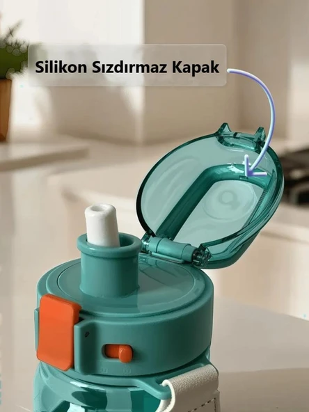 Dodge Su Matarası Tritan Turkuaz 850Ml - 3