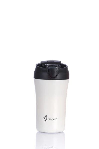 Termos Mug 400 ML - Paslanmaz Çelik, Pipetli ve Doğrudan İçme Kapaklı - Resim 5