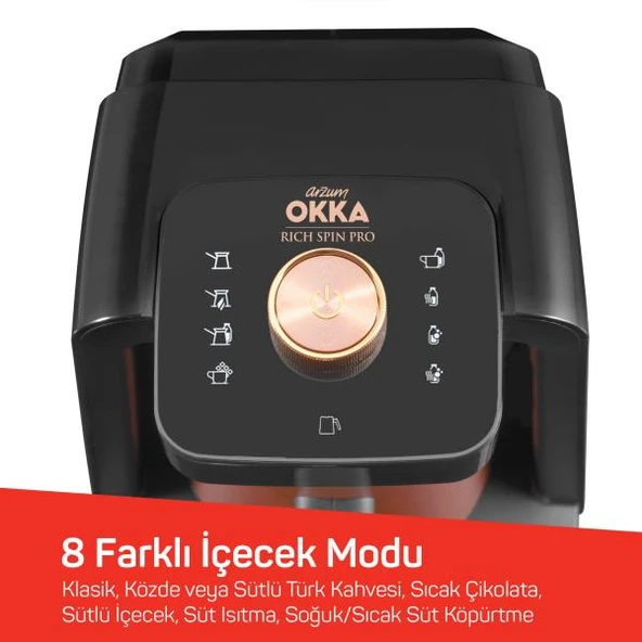 Arzum Okka Rich Spin Pro Türk Kahvesi Makinesi - Bakır - 8