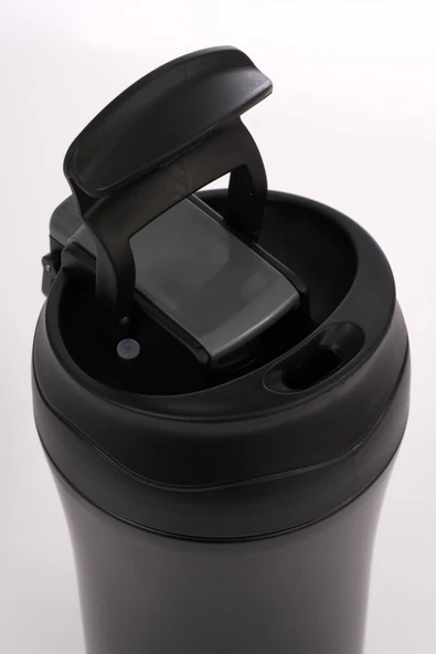 Termos Mug 400 ML - Paslanmaz Çelik, Pipetli ve Doğrudan İçme Kapaklı - Resim 7