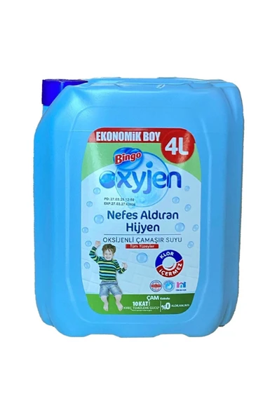 Bingo Oksijenli Çamaşır Suyu Çam Kokulu 4 Lt x 2 Adet - 2