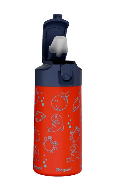 500ML Çocuk Su Matarası | Paslanmaz Çelik | Pipetli | BPA Free | Sızdırmaz Kapaklı - Resim 3