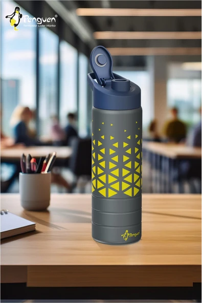 750ML Paslanmaz Çelik Su Matarası | Sızdırmaz Kapaklı | BPA Free | Dayanıklı - Resim 5