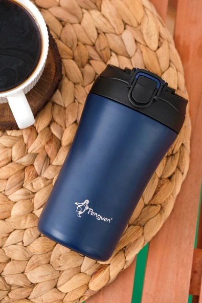 Termos Mug 400 ml - Paslanmaz Çelik, Pipetli ve Doğrudan İçme Kapaklı ürün görseli