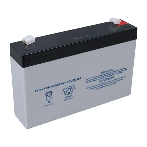 Yokohama YH-67.0 6 Volt - 7 Amper Akü (150X50x94 Mm) - 2