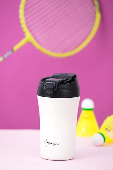 Termos Mug 400 ML - Paslanmaz Çelik, Pipetli ve Doğrudan İçme Kapaklı - Resim 4