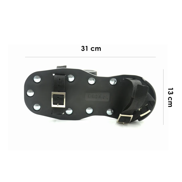 1126 Epoksi Çivili Çift Ayakkabı Tabanı 35 mm Dişli Bilek ve Topuk Sabitleme Kayışlı 31 cm - Resim 3