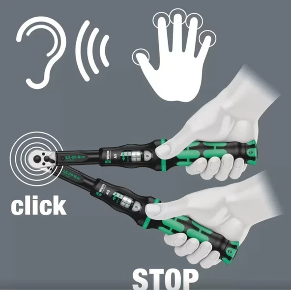 WERA C1 Tork Anahtarı 1/2'' 10-50 Nm (05075620001) - Resim 3