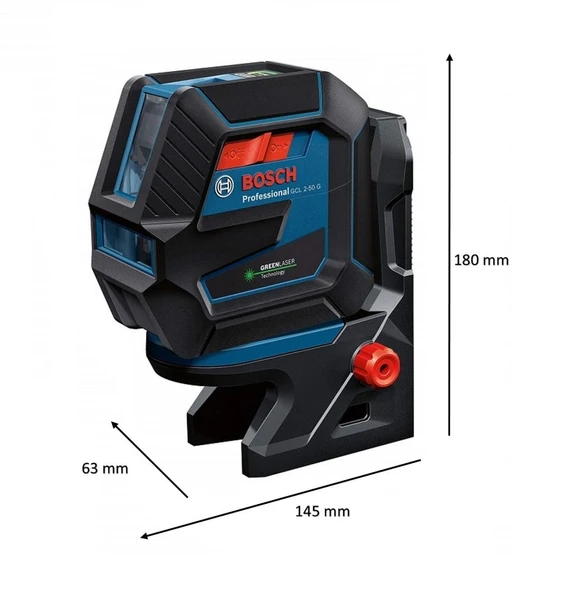 BOSCH GCL 2-50 G Yeşil Lazer Terazi (RM10 aparatlı) - Resim 3
