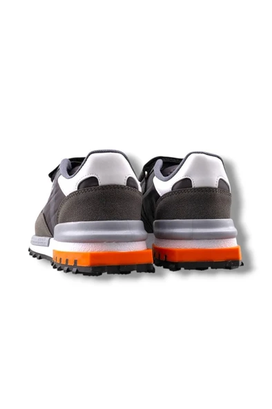 Tutinom 807-26 Anatomik Paraşüt Kumaş Çocuk Sneaker Füme Beyaz Oranj 31-35 - 3
