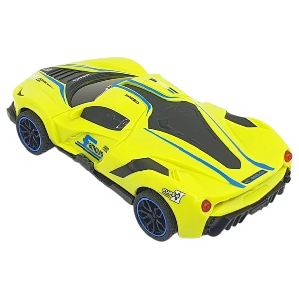 Sürtmeli Drift Arabalar 15 cm - D400-52 - Sarı - 2