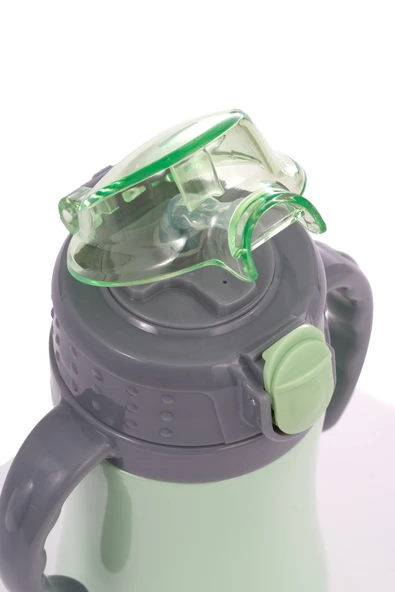 Çocuk Termosu - 280 ml | Sızdırmaz Çift Cidarlı, Vakum Yalıtımlı | Paslanmaz Çelik Pipetli Termos - Resim 5