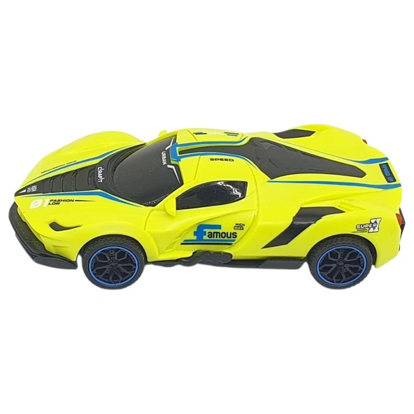 Sürtmeli Drift Arabalar 15 cm - D400-52 - Sarı - 3