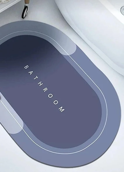 Süper Su Emici Kaymaz Tabanlı Banyo Paspası ( 40x60 )cm ürün görseli 1