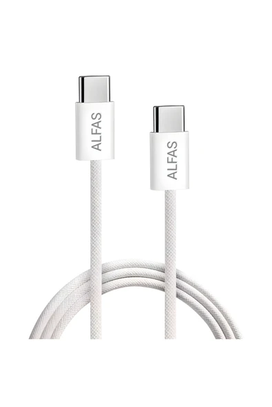 Type-C Şarj Kablosu 1m PD 60W 3A 1Gbps Hızlı Şarj & Data Transfer Usb-c Iphone Android Örgülü Kablo - Resim 3