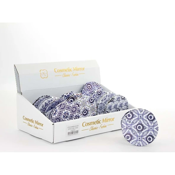 Taşlı Nazar Boncuklu El Aynası İnce ürün görseli