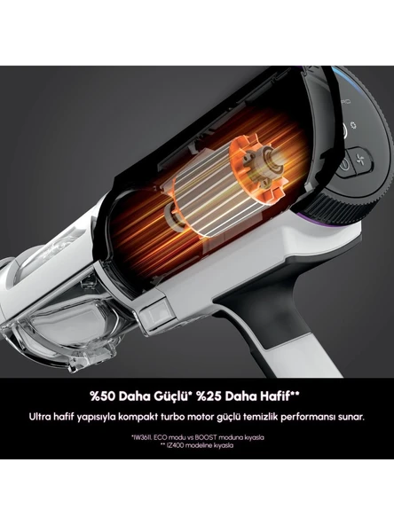 Shark Detect Pro Auto-Empty Sistemli Şarjlı Dikey Süpürge, 60 dk'ye kadar şarj- IW3611EU - Shark Ninja - 4